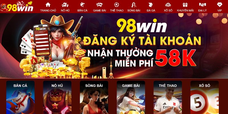 đăng ký xóc đĩa online tiền thật 98win