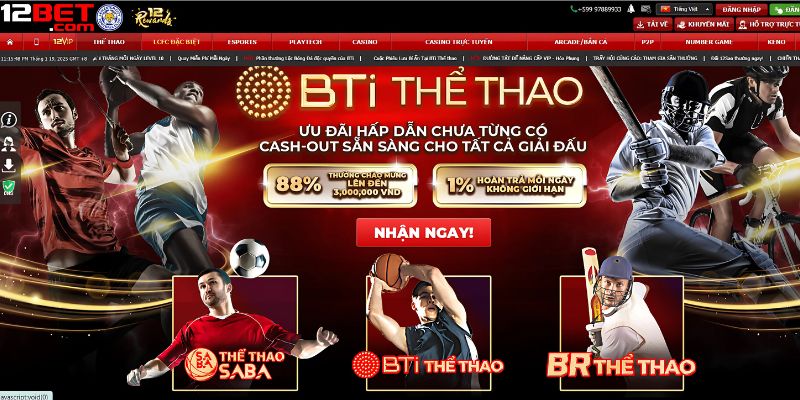 Kho game cá độ bóng đá uy tín 12BET