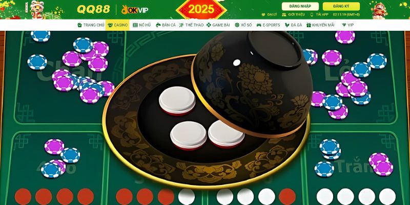 Tham gia cá cược game xóc đĩa online QQ88