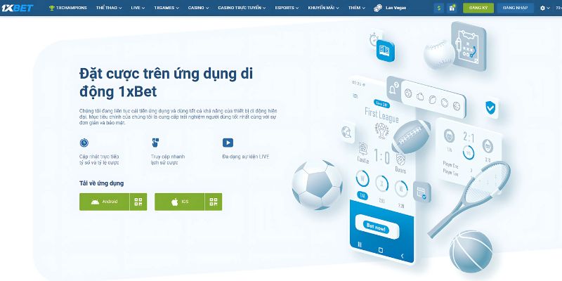 trang bóng đá uy tín 1xBet phiên bản app