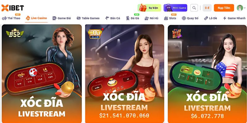 các phiên bản game xóc đĩa đổi thưởng XIBET