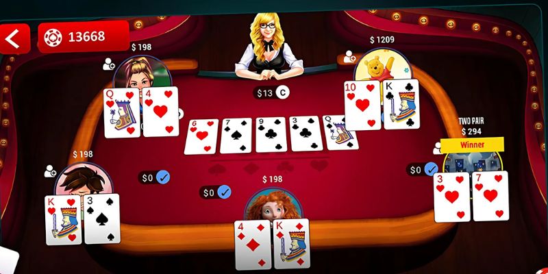 Trình tự vòng Poker online